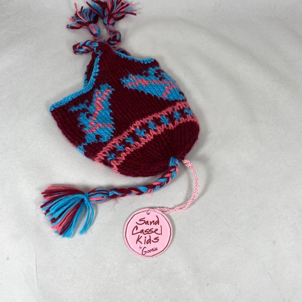 Goorin Ear Flaps Chunky Beanie Hat Love Bird Design NWT - Picture 6 of 9